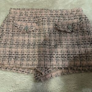 Wild Fable Pink Tweed skort